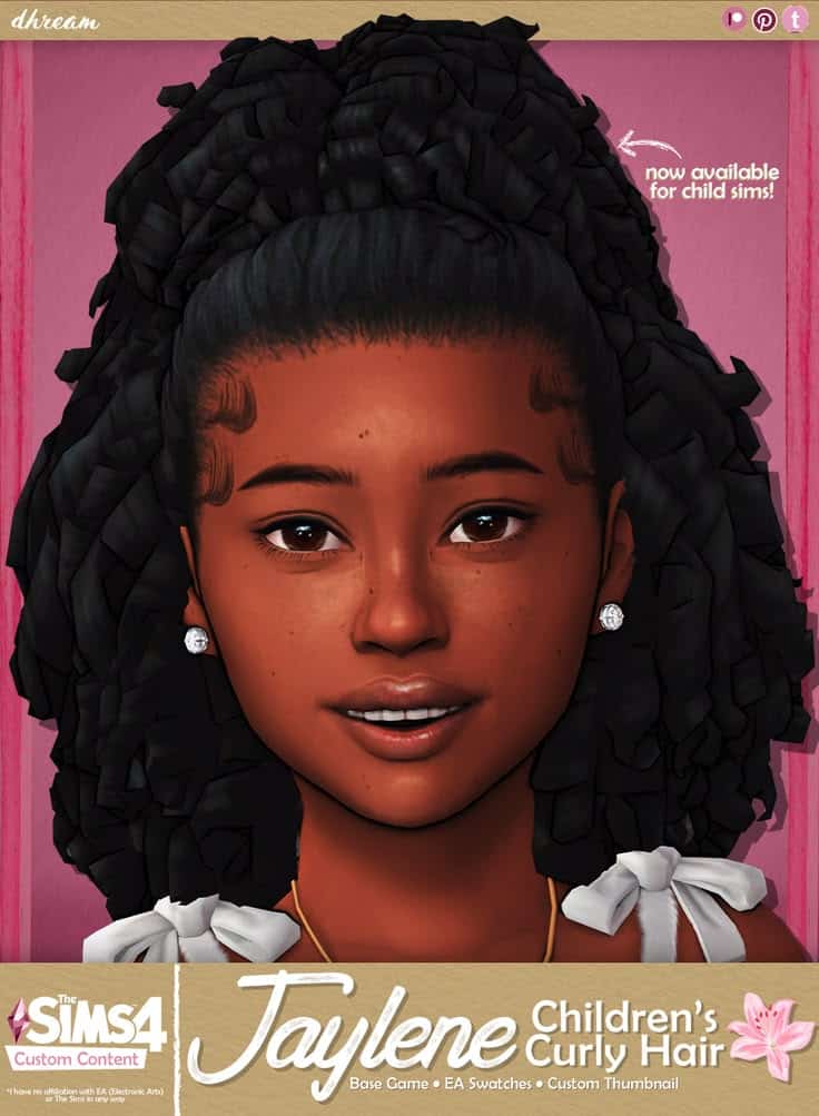 sims 4 child curly hair