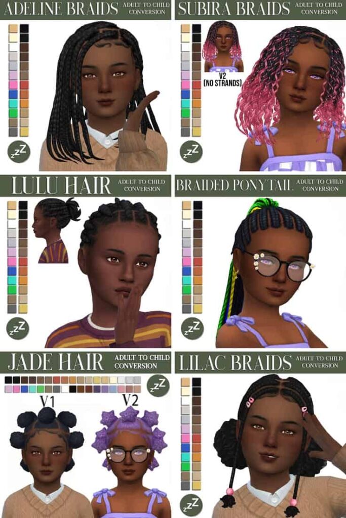 sims 4 child hair cc conversion