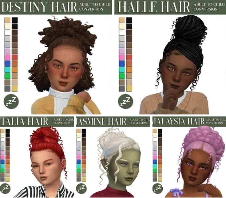 sims 4 child hair cc conversions