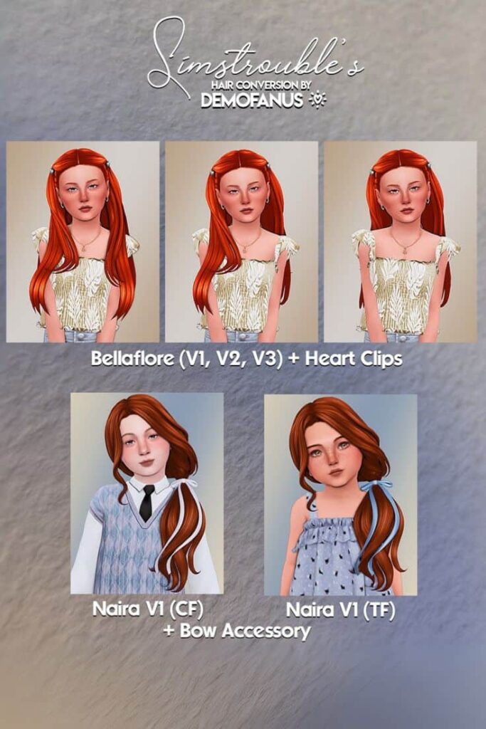sims 4 child hair conversions