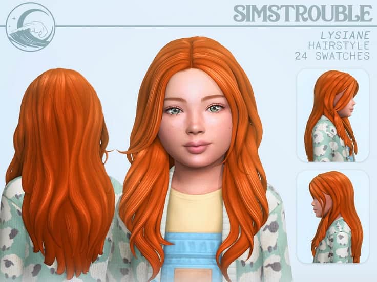sims 4 child long hair cc
