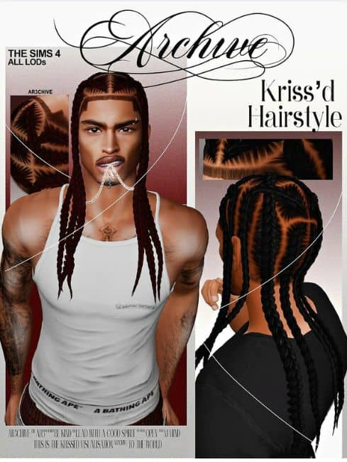 sims 4 cornrows cc