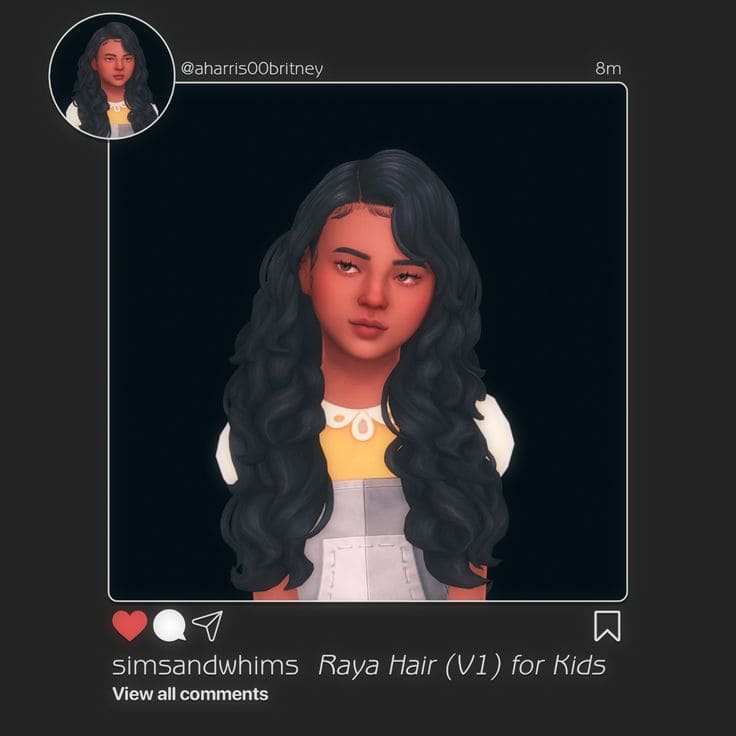 sims 4 curly hair for kids