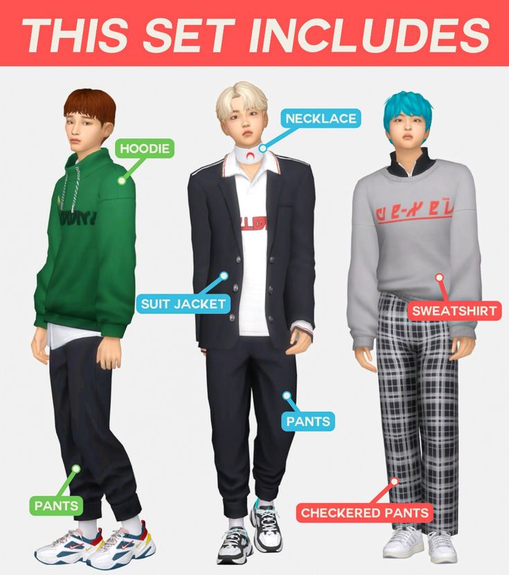sims 4 male cc set