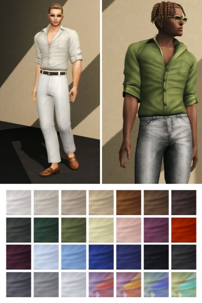 sims 4 male shirts and pants cc