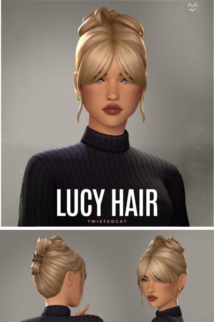 sims 4 messy bun