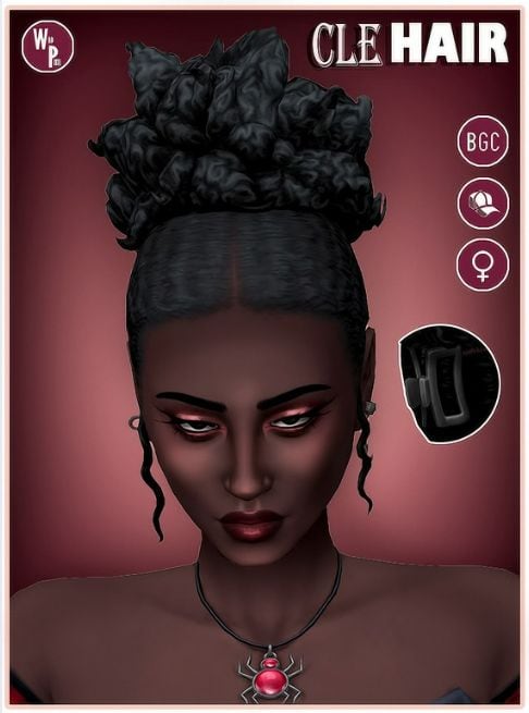 sims 4 updo hair cc