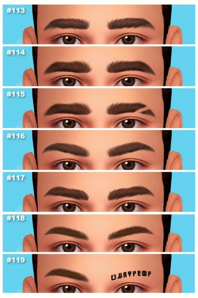 best sims 4 male eyebrows