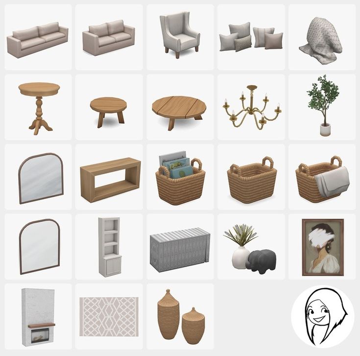 living room cc sims 4