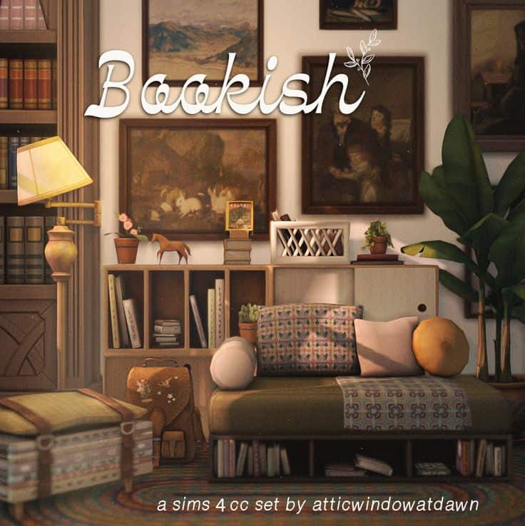 sims 4 bookish cc pack