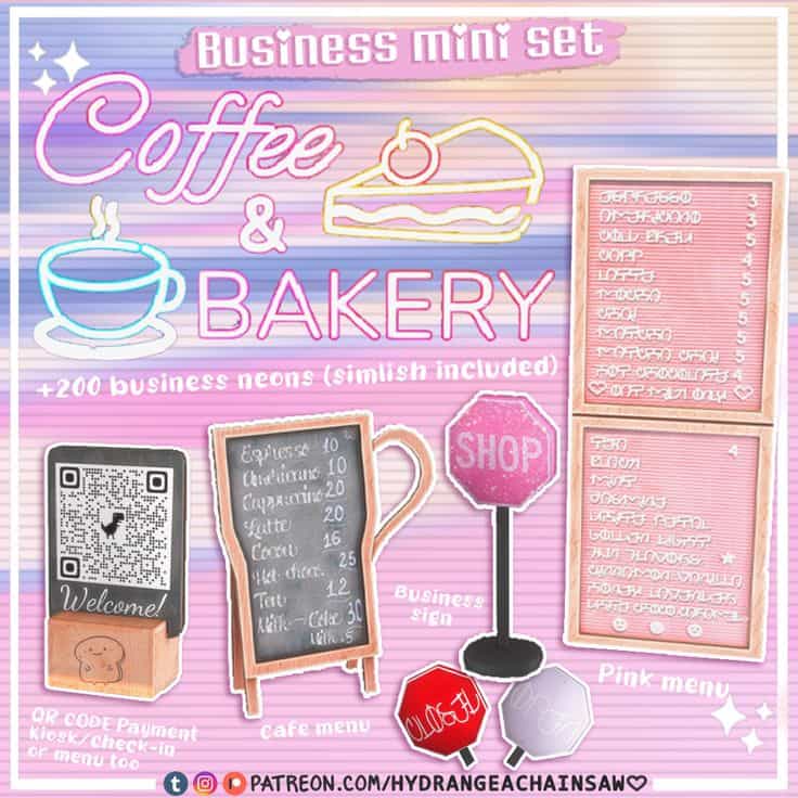 sims 4 business cc mini set