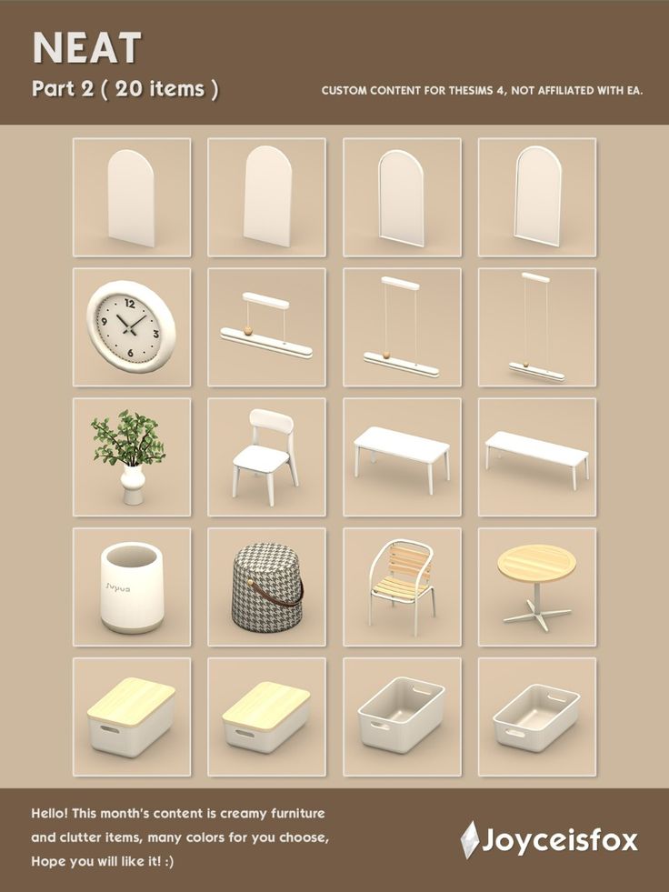 sims 4 dining room furniture cc