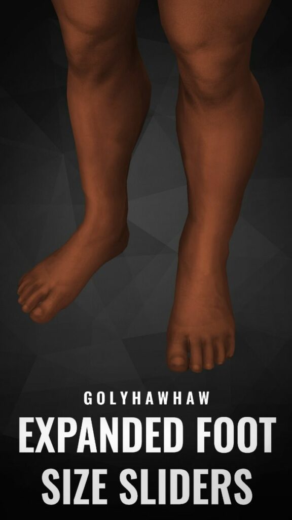 sims 4 expanded foot size slider