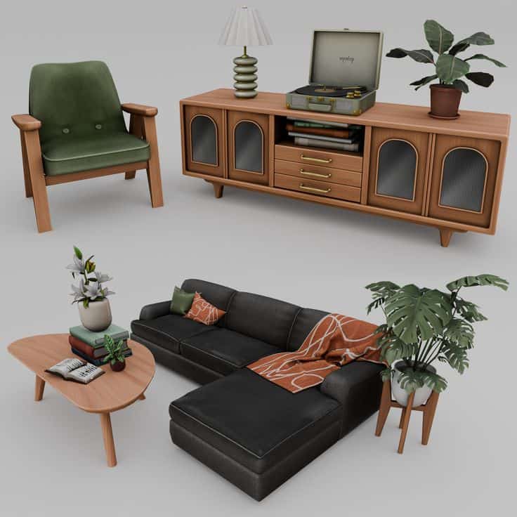 sims 4 living room cc pack