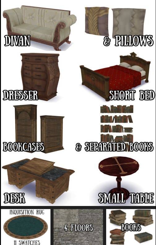 sims 4 medieval furniture cc