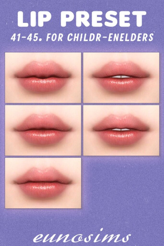best sims 4 lip shapes