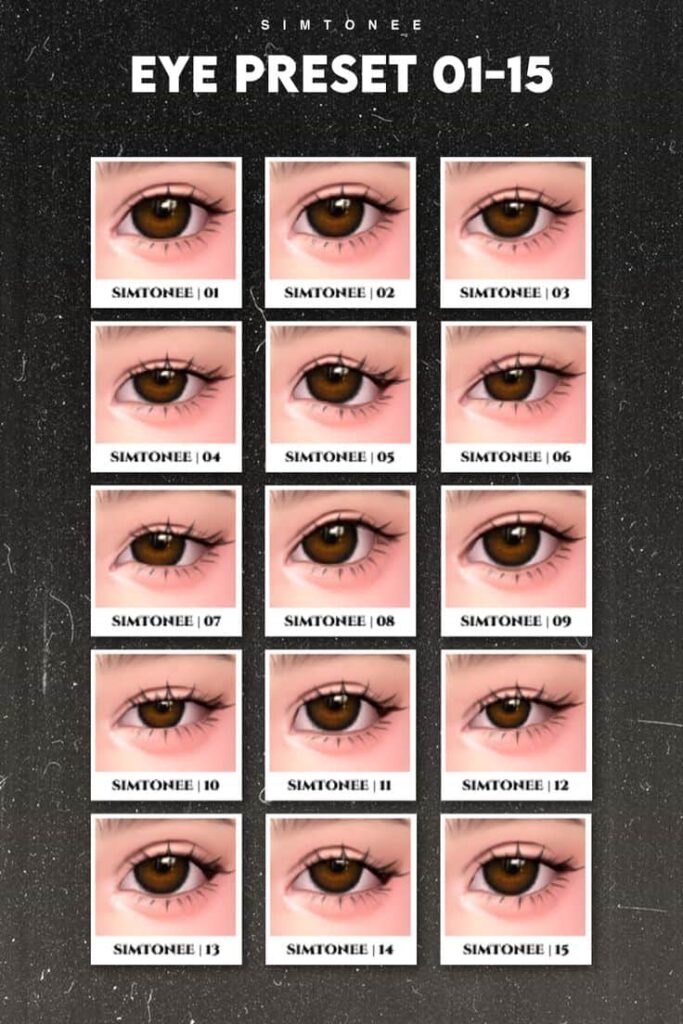sims 4 eye presets set