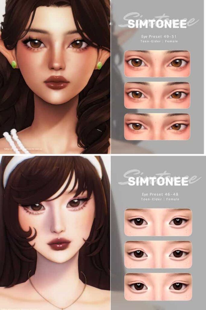 sims 4 eye presets set