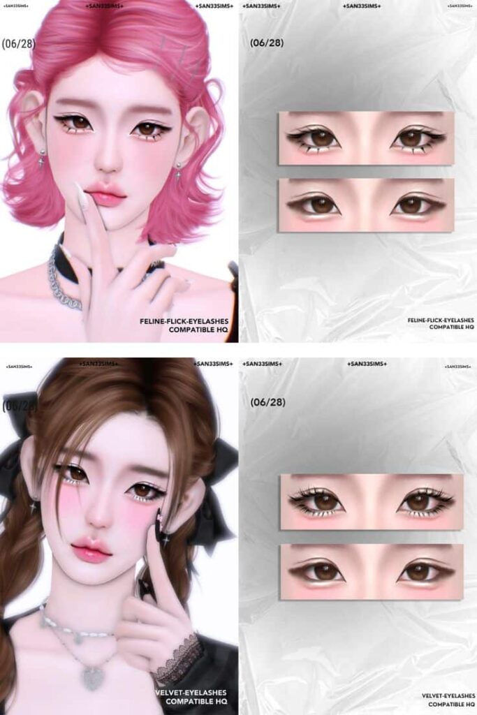 sims 4 eyelashes cc pack