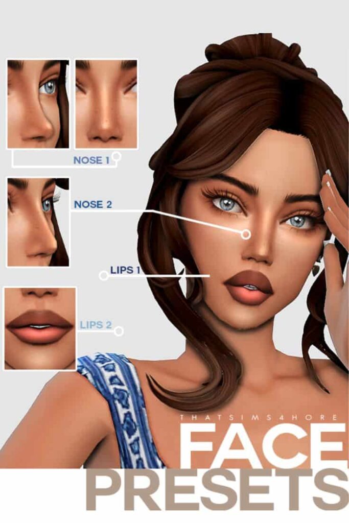 sims 4 face presets set