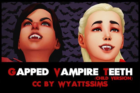 sims 4 gapped vampire teeth presets