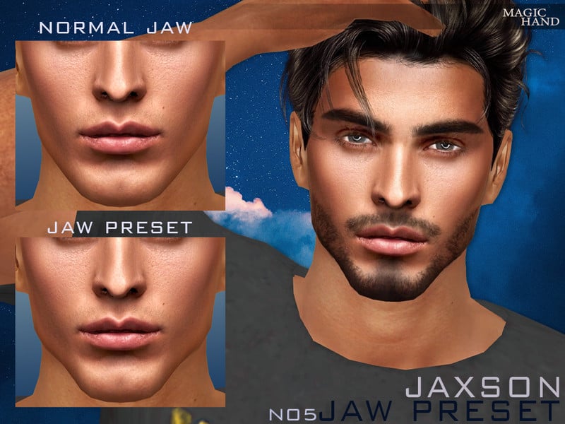 sims 4 male jaw preset