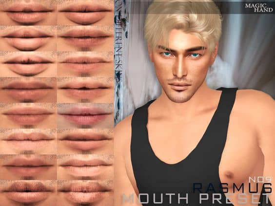 sims 4 male lip presets pack