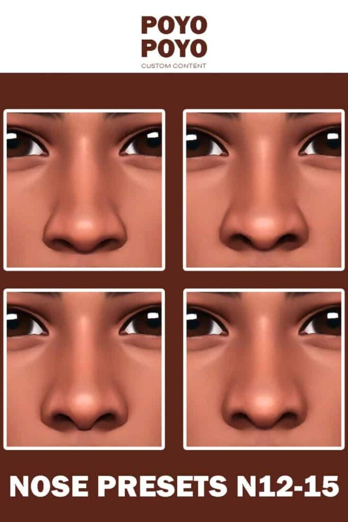 sims 4 male nose presets