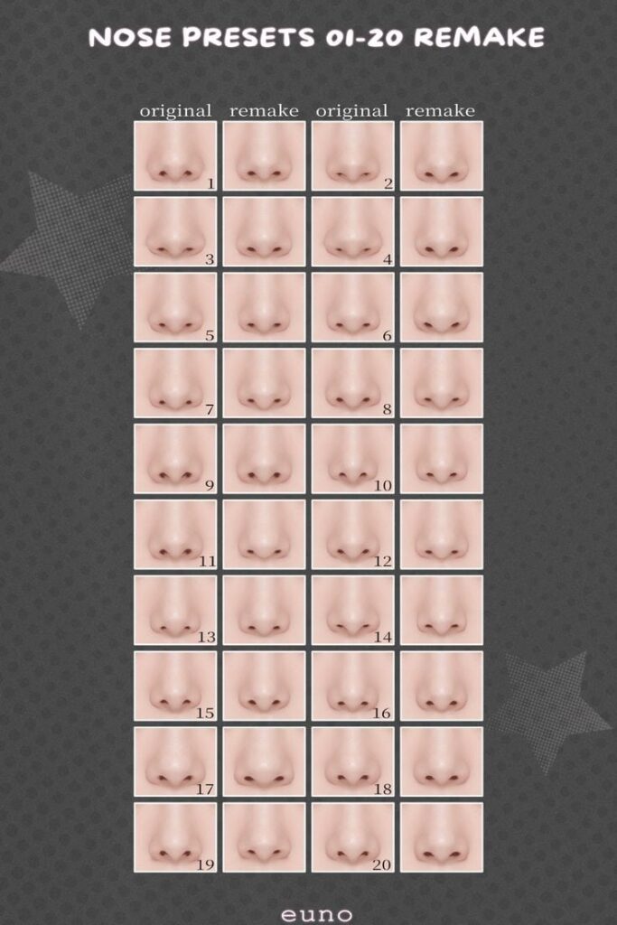 sims 4 nose presets remake