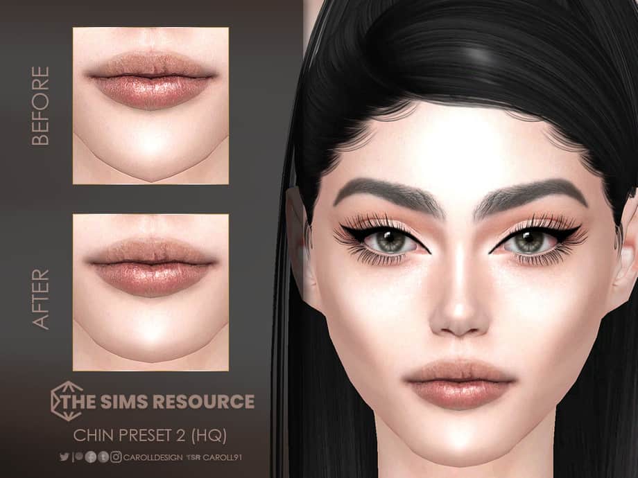 sims 4 rounded chin preset