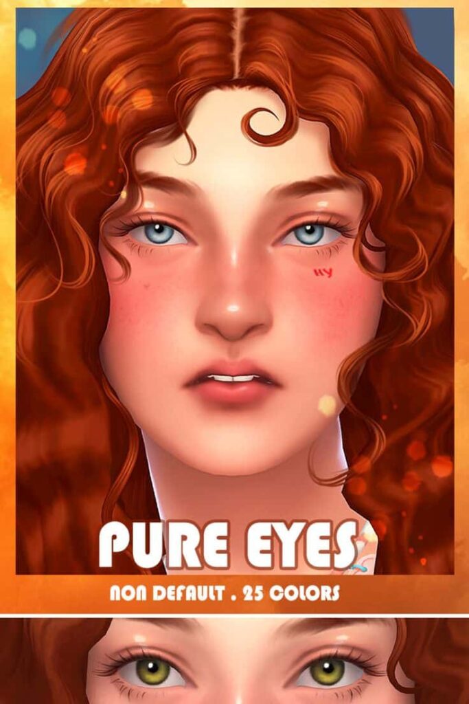 non default eyes cc