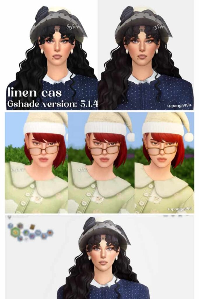 sims 4 CAS GShade presets