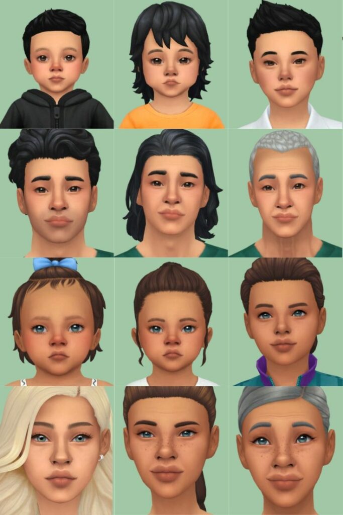 sims 4 default skin