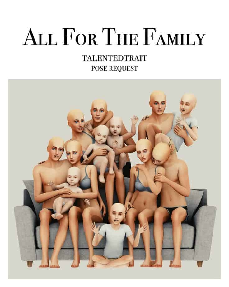 best sims 4 big family poses