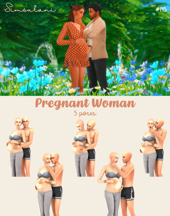 cute sims 4 pregnancy poses