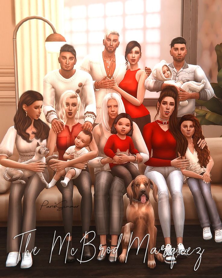family portrait for sims 4