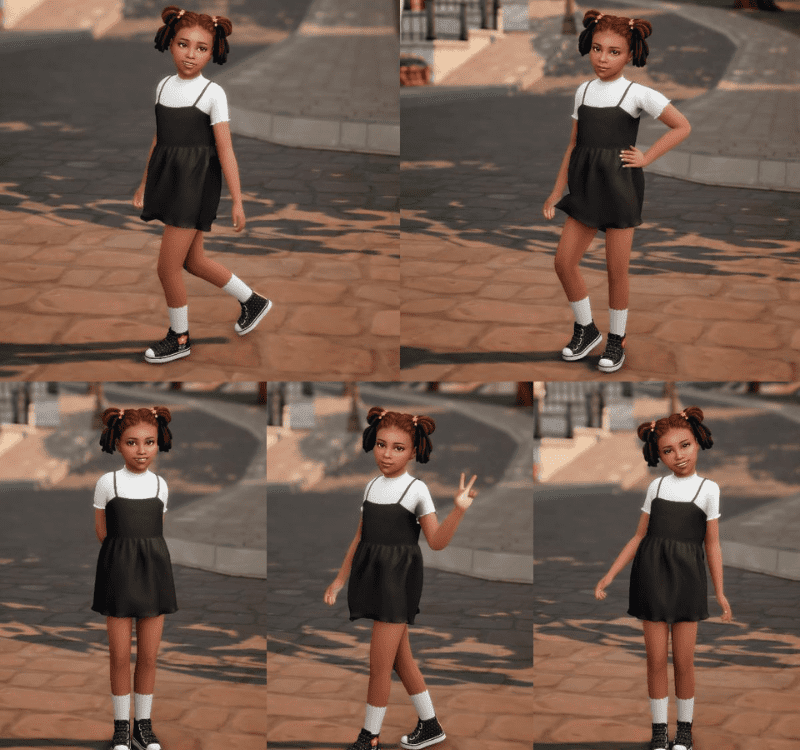 kids cas poses for sims 4