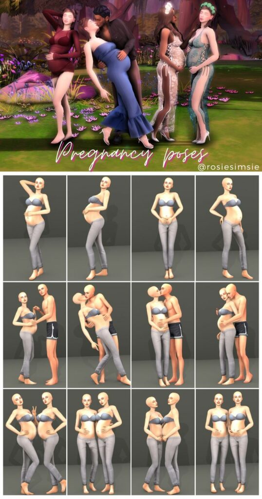 pregnancy poses for sims 4