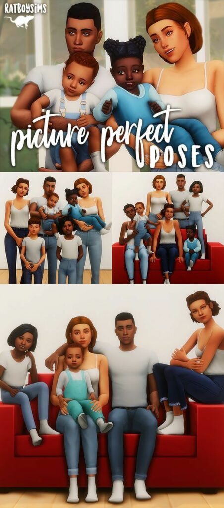sims 4 big family poses