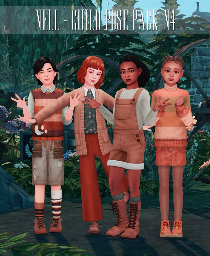 sims 4 child cas pose pack