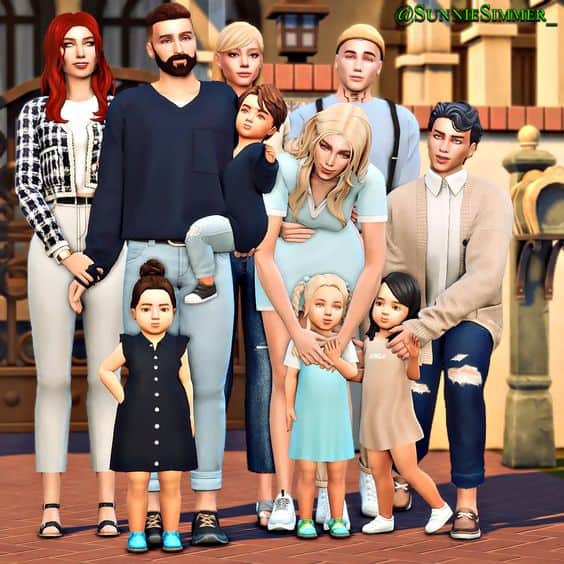 sims 4 family pose pack