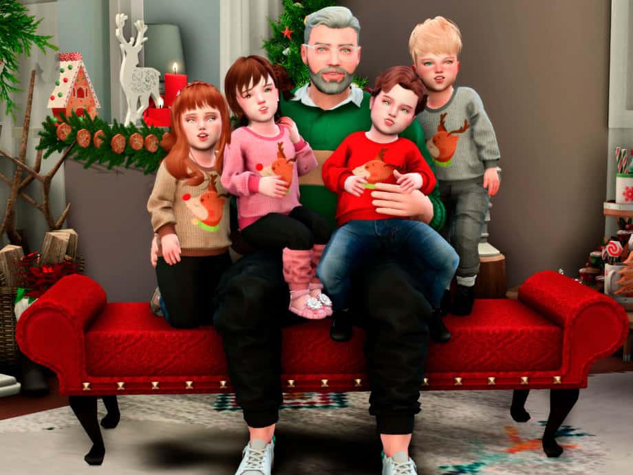 sims 4 family poses with toddler