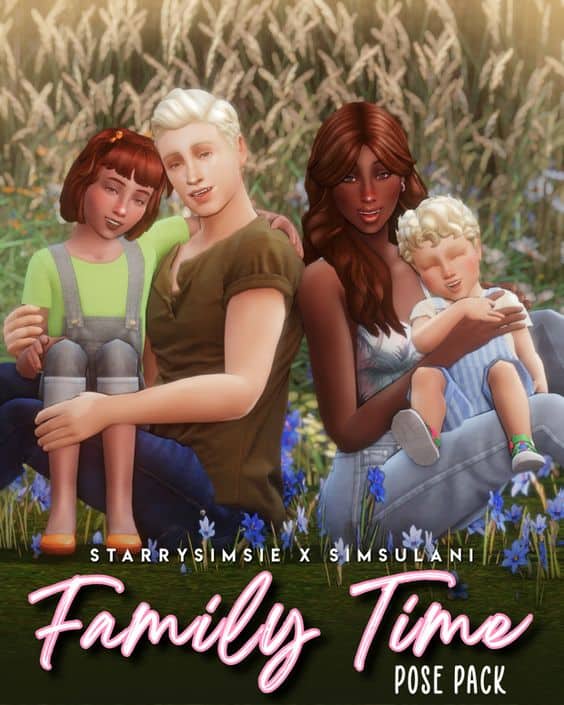 sims 4 family time poses