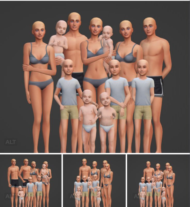 sims 4 large family poses