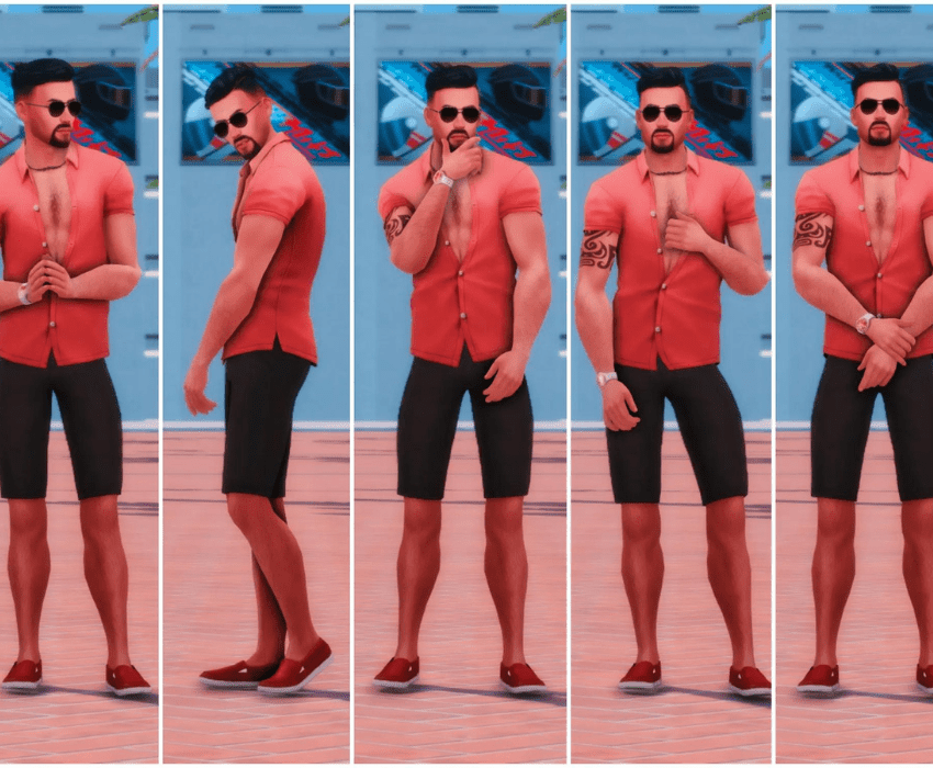 sims 4 male pose pack