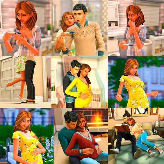 sims 4 pregnancy animation poses
