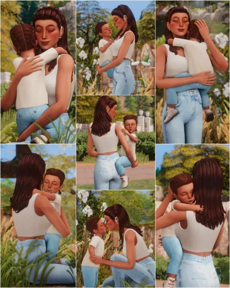 the sims 4 family pose pack