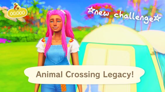 sims 4 animal crossing challenge