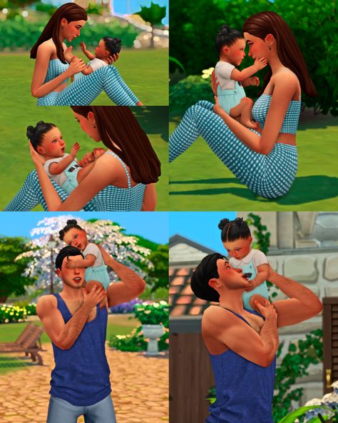 sims 4 infant and dad poses