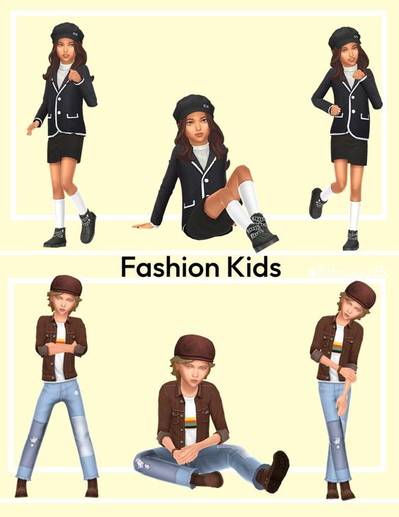 sims 4 kids gallery poses